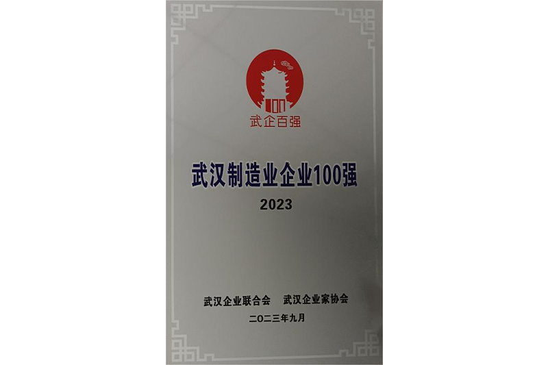 Top 100 Manufacturing Enterprises in Wuhan 